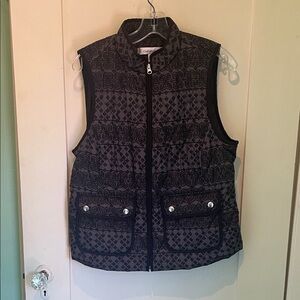 Chico's Black and Gray Women's Vest